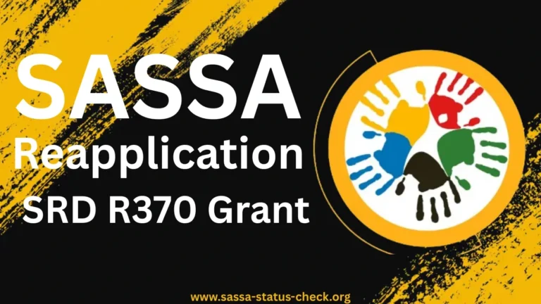SASSA Reapplication for SRD R370 Grant