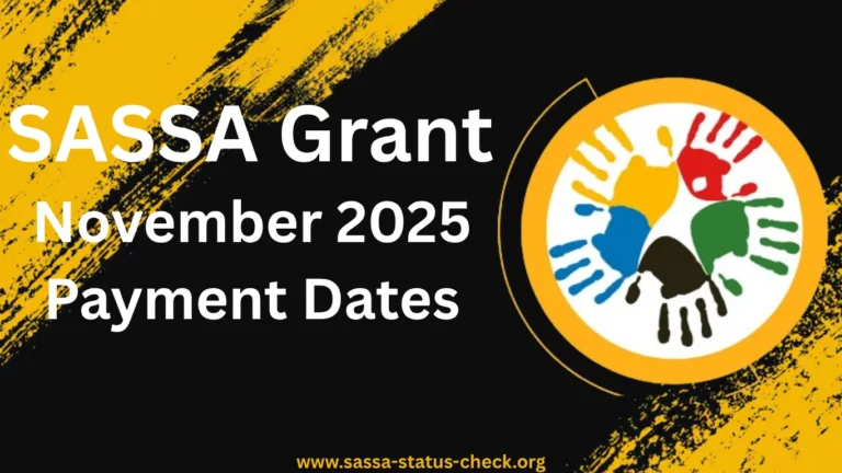 SASSA Grant Payment Dates for November 2025