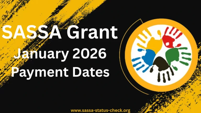 SASSA Grant Payment Dates for January 2026